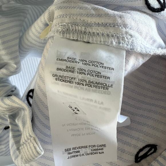 Madewell Embroidered Peace Sign Short Sleeve Tie-Front Shirt Size S - Picture 5 of 9